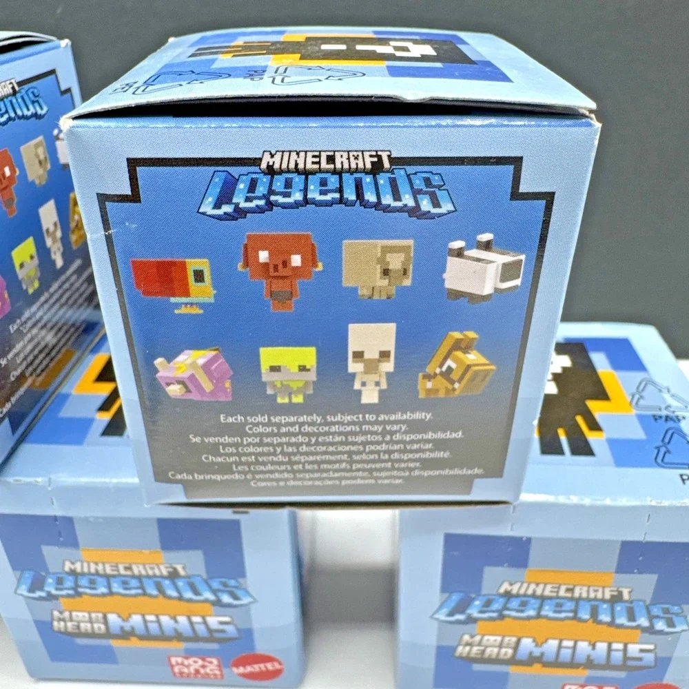 MINECRAFT Lot (6) Mob‎ Head LEGENDS Minis Mystery Figure Boxes New Sealed Mattel